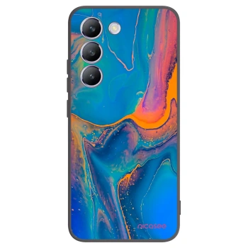 Picasee silikonowe czarne etui na Vivo V40 SE 5G - Rainbow