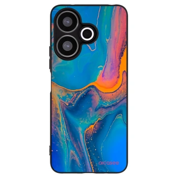 Picasee silikonowe czarne etui na Xiaomi Redmi 13 4G - Rainbow