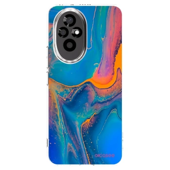 Picasee silikonowe przeźroczyste etui na Honor 200 Pro 5G - Rainbow