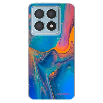 Picasee silikonowe przeźroczyste etui na Xiaomi 14T Pro - Rainbow