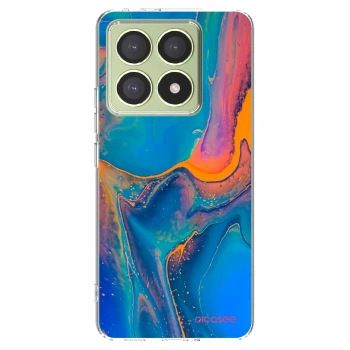 Picasee silikonowe przeźroczyste etui na Xiaomi 14T - Rainbow
