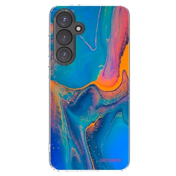 Picasee silikonowe przeźroczyste etui na Samsung Galaxy S24 FE S721B - Rainbow
