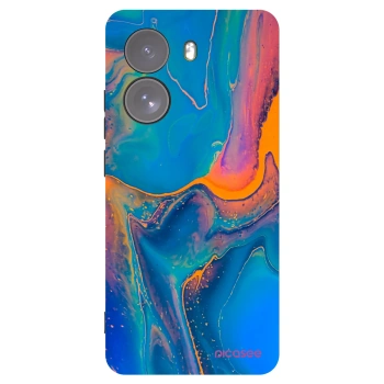 Picasee silikonowe czarne etui na Xiaomi Poco X7 - Rainbow