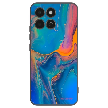 Picasee silikonowe czarne etui na Honor 200 Smart 5G - Rainbow
