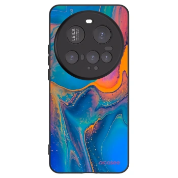 Picasee silikonowe czarne etui na Xiaomi 15 Ultra - Rainbow