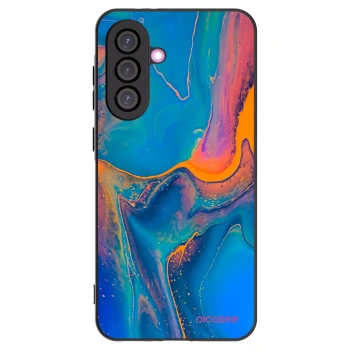 Picasee silikonowe czarne etui na Samsung Galaxy A56 5G A566B - Rainbow