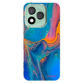 Picasee silikonowe przeźroczyste etui na Honor 400 Lite 5G - Rainbow