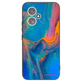 Picasee silikonowe czarne etui na Honor 400 5G - Rainbow