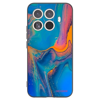 Picasee silikonowe czarne etui na Xiaomi 15T Pro - Rainbow