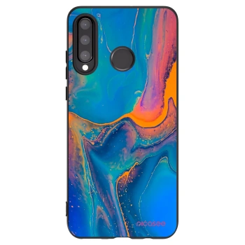 Picasee silikonowe czarne etui na Huawei P30 Lite - Rainbow