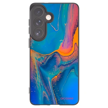 Picasee silikonowe czarne etui na Samsung Galaxy S26+ - Rainbow