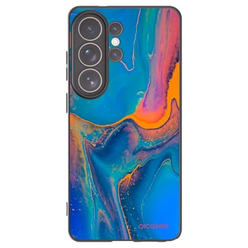 Picasee silikonowe czarne etui na Samsung Galaxy S26 Ultra - Rainbow