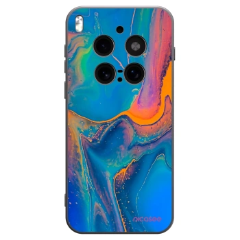 Picasee silikonowe czarne etui na Vivo X300 Pro - Rainbow