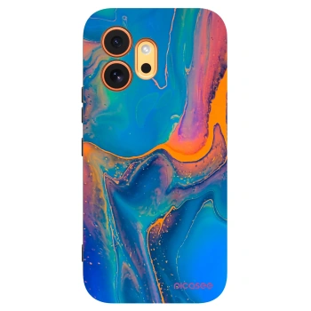 Picasee silikonowe czarne etui na Honor 600 - Rainbow