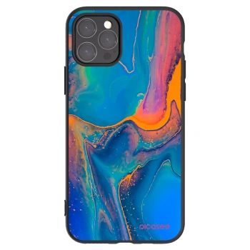 Picasee silikonowe czarne etui na Apple iPhone 11 Pro - Rainbow