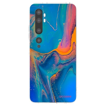 Picasee silikonowe przeźroczyste etui na Xiaomi Mi Note 10 (Pro) - Rainbow