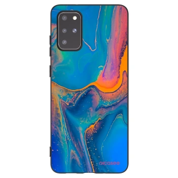 Picasee silikonowe czarne etui na Samsung Galaxy S20+ G985F - Rainbow