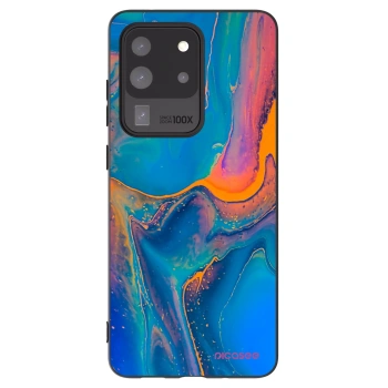 Picasee silikonowe czarne etui na Samsung Galaxy S20 Ultra 5G G988F - Rainbow