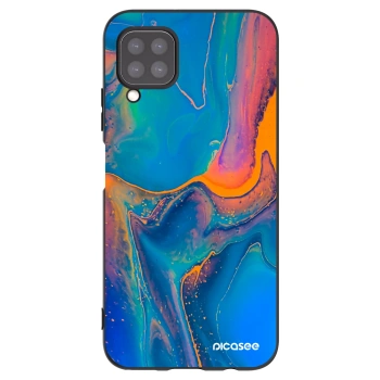 Picasee silikonowe czarne etui na Huawei P40 Lite - Rainbow