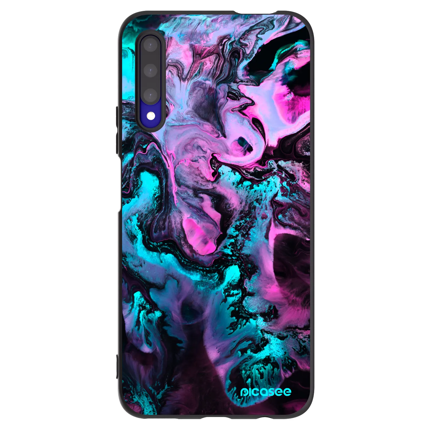 Picasee silikonowe czarne etui na Honor 9X Pro - Lean
