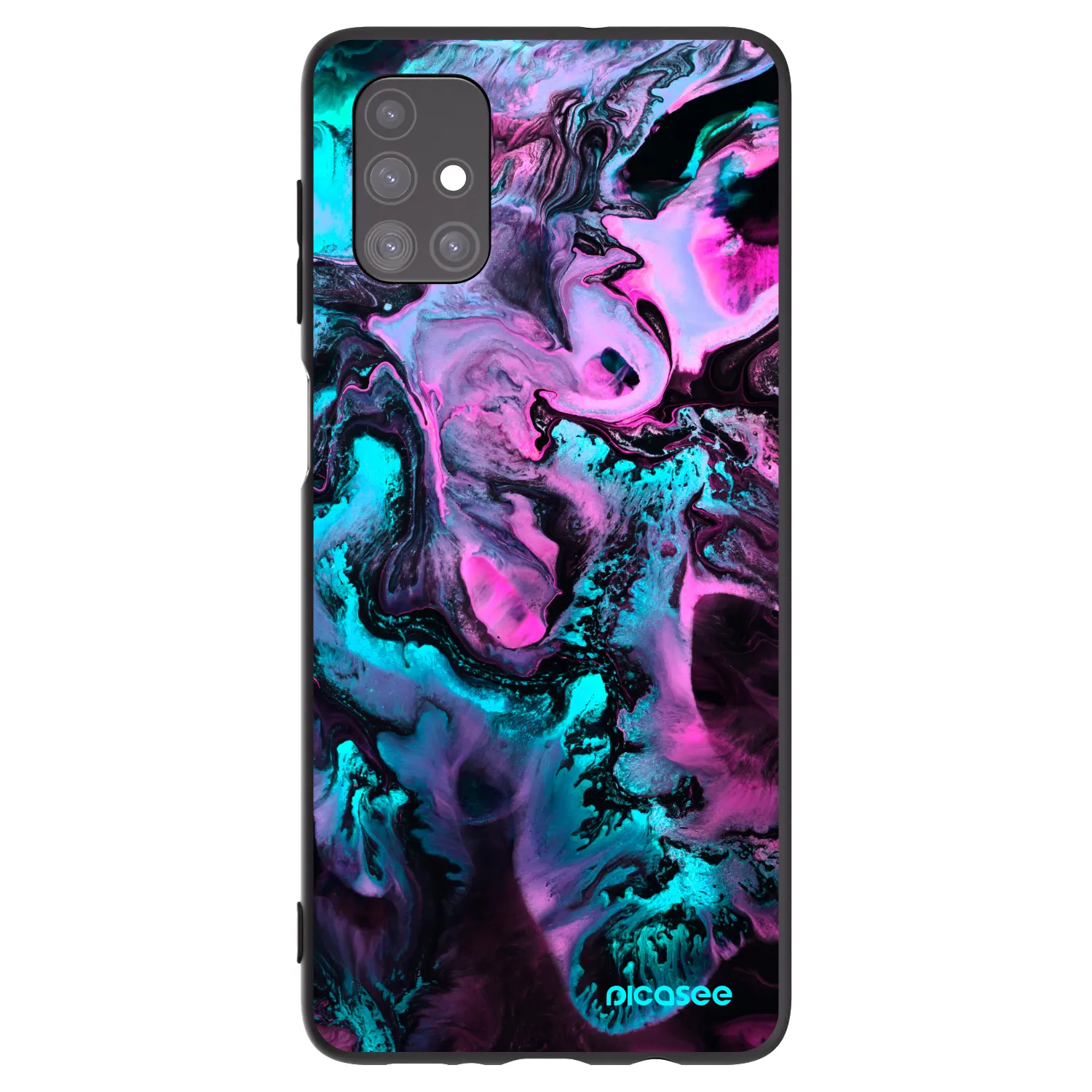 Picasee silikonowe czarne etui na Samsung Galaxy M51 M515F - Lean