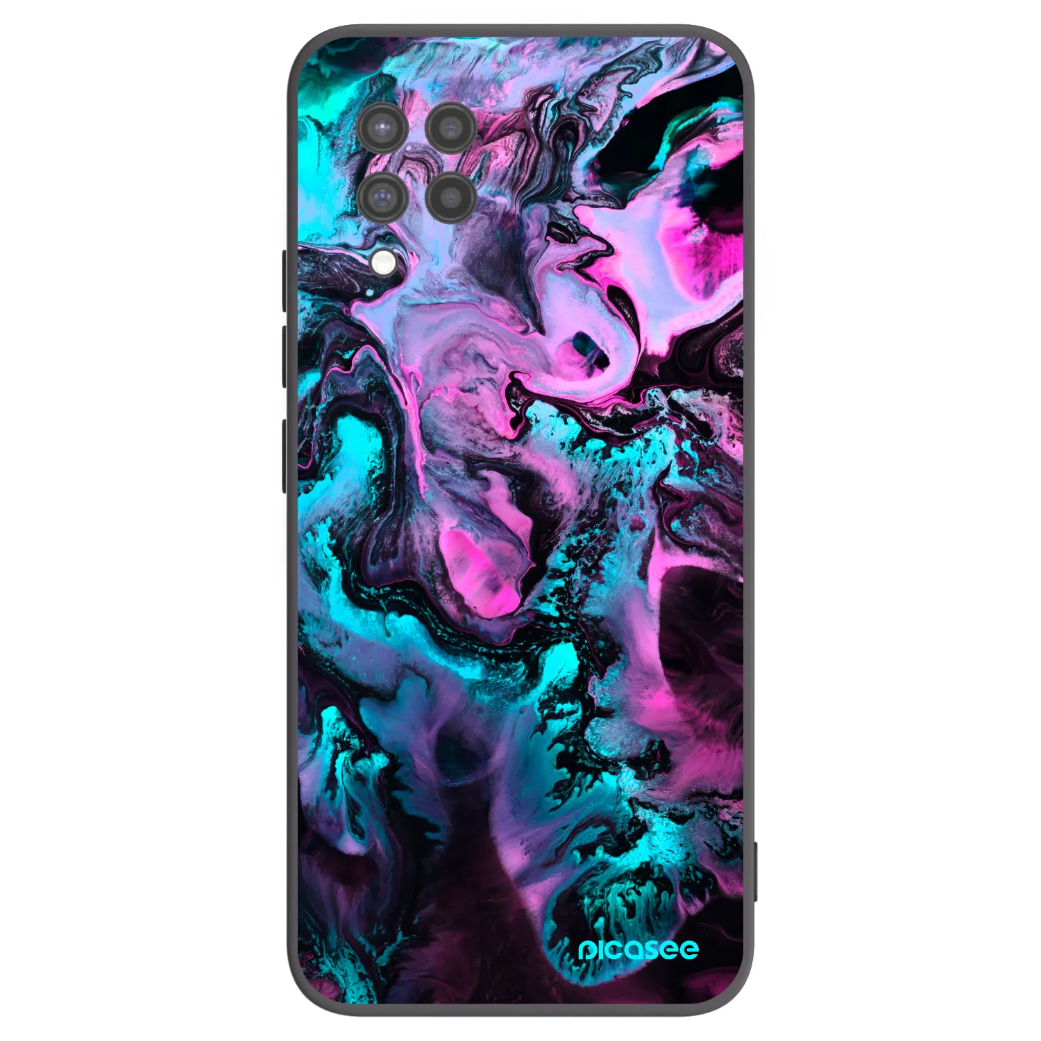 Picasee silikonowe czarne etui na Samsung Galaxy A42 A426B - Lean