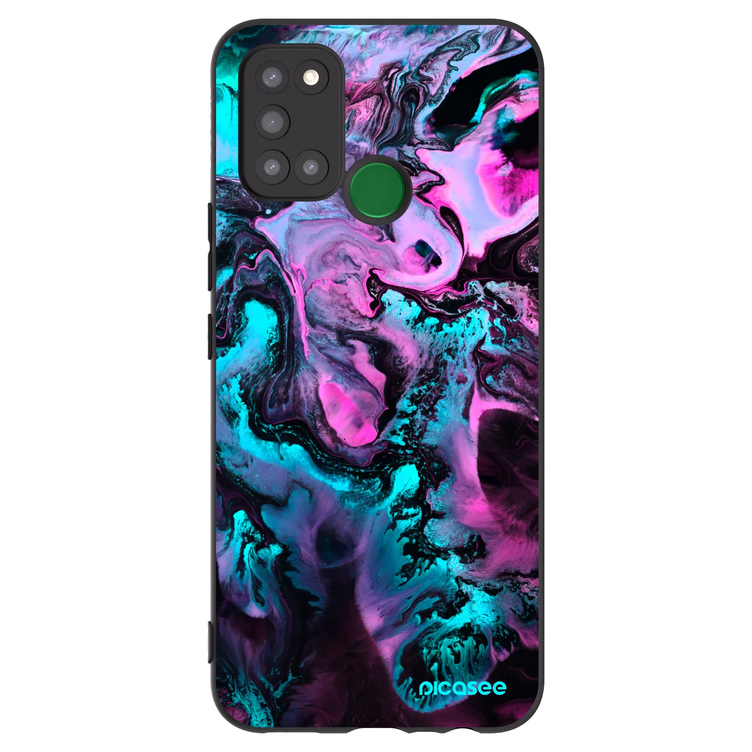 Picasee silikonowe czarne etui na Realme 7i - Lean