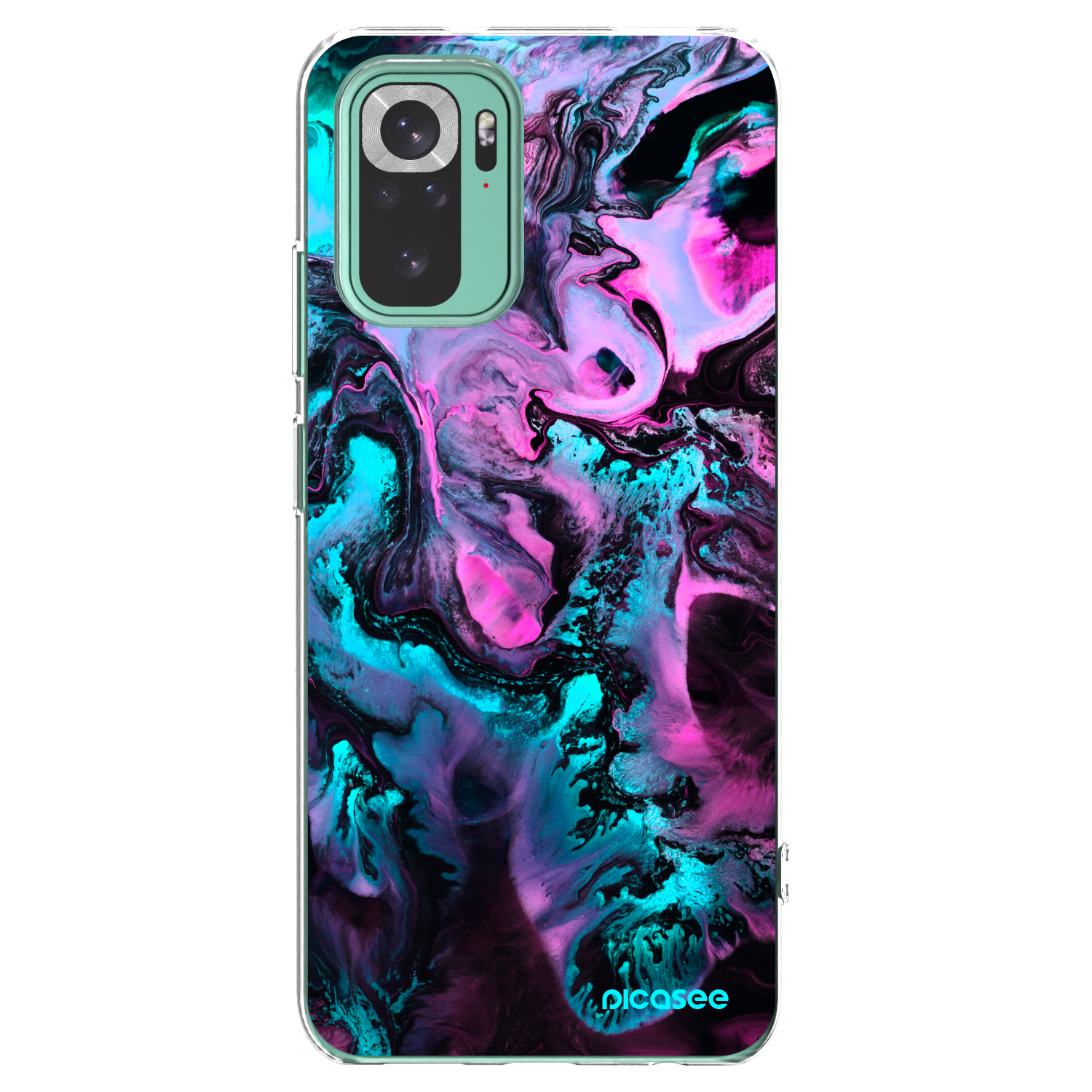 Picasee silikonowe przeźroczyste etui na Xiaomi Redmi Note 10 Pro - Lean