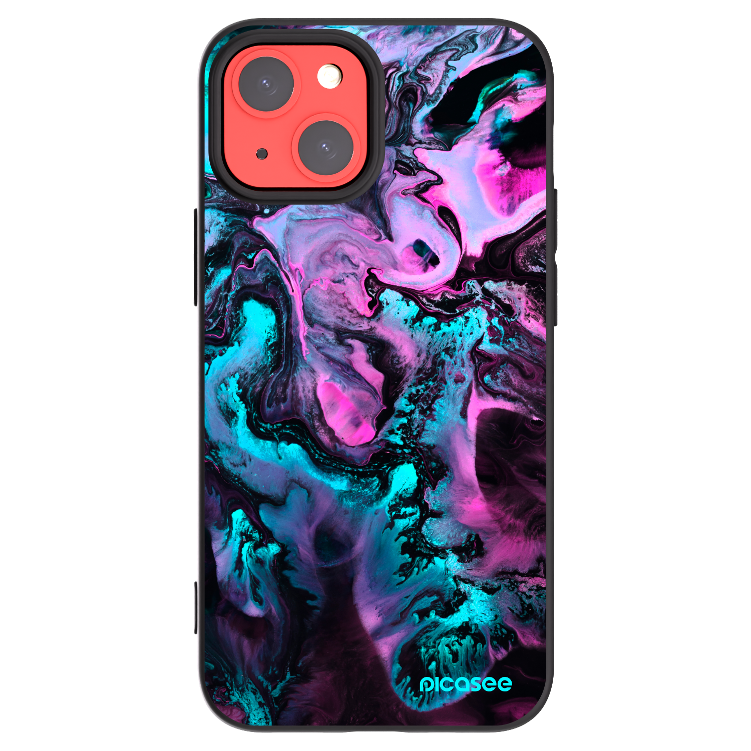 Picasee silikonowe czarne etui na Apple iPhone 13 mini - Lean