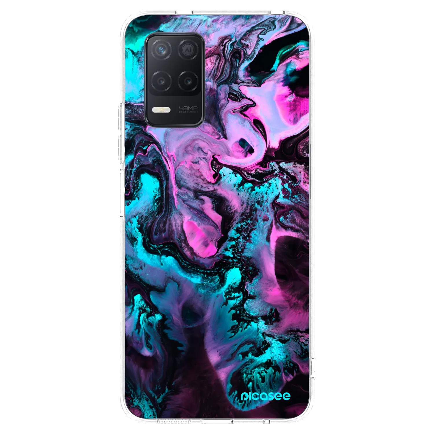 Picasee silikonowe przeźroczyste etui na Realme 8 5G - Lean