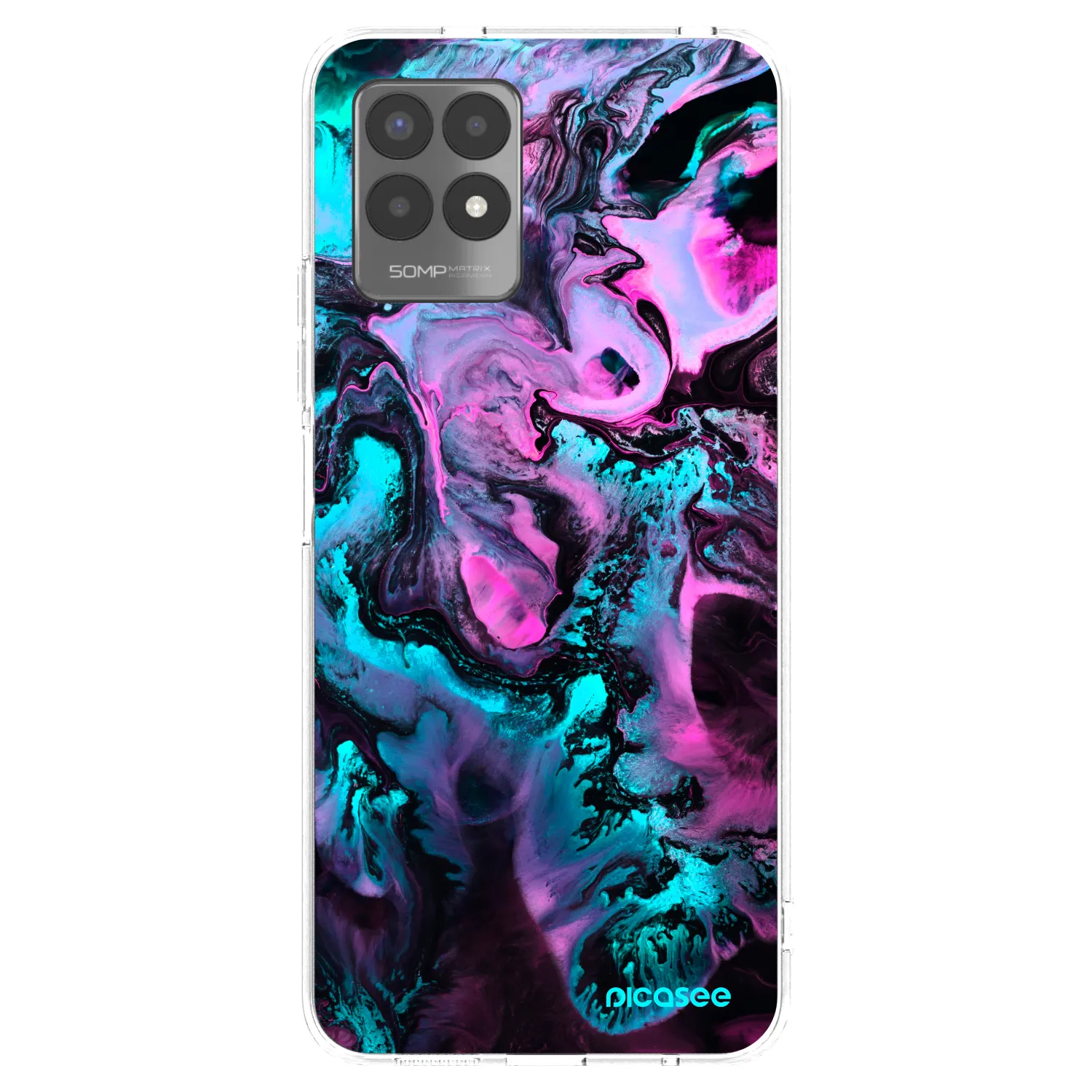 Picasee silikonowe przeźroczyste etui na Realme 8i - Lean
