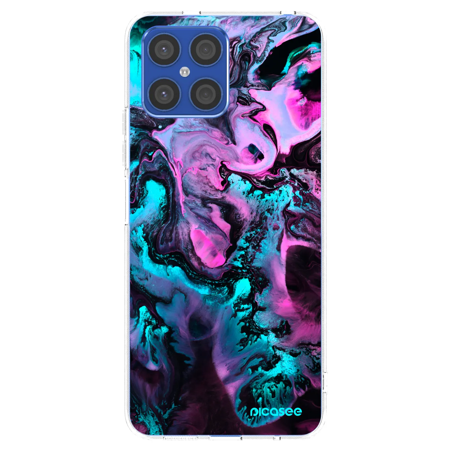 Picasee silikonowe przeźroczyste etui na Honor X8 4G - Lean