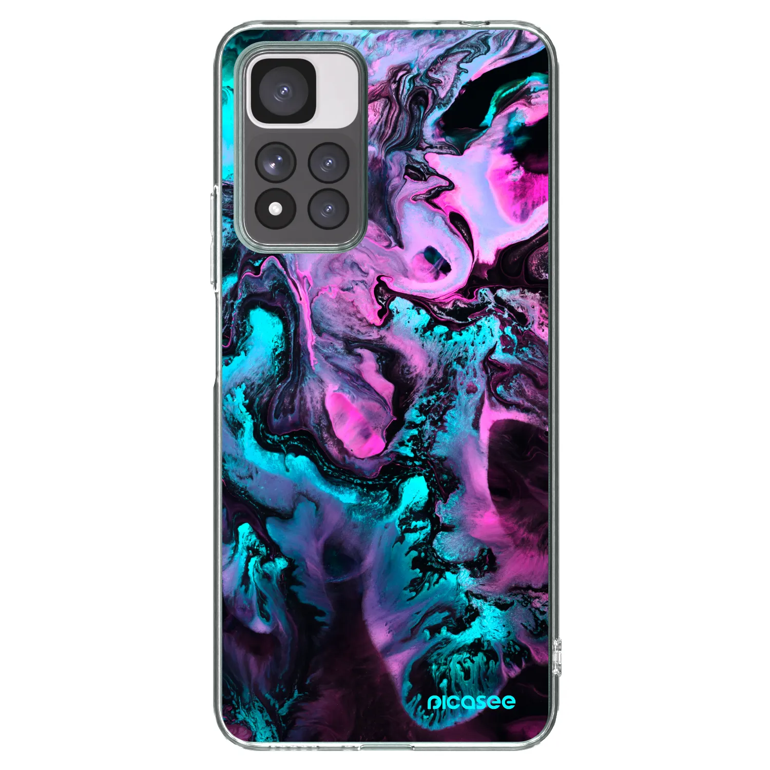 Picasee silikonowe przeźroczyste etui na Xiaomi Redmi Note 11 Pro+ 5G - Lean