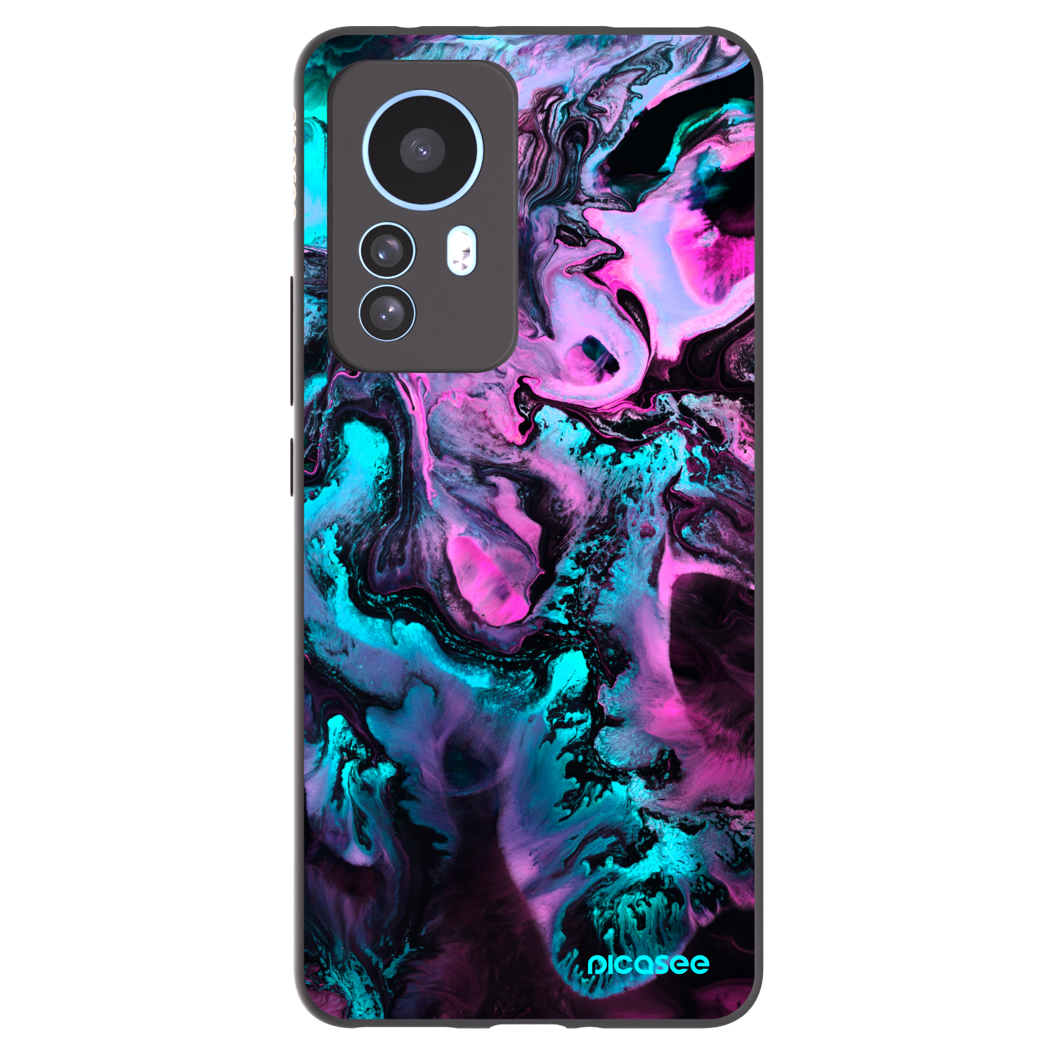 Picasee silikonowe czarne etui na Xiaomi 12T Pro - Lean