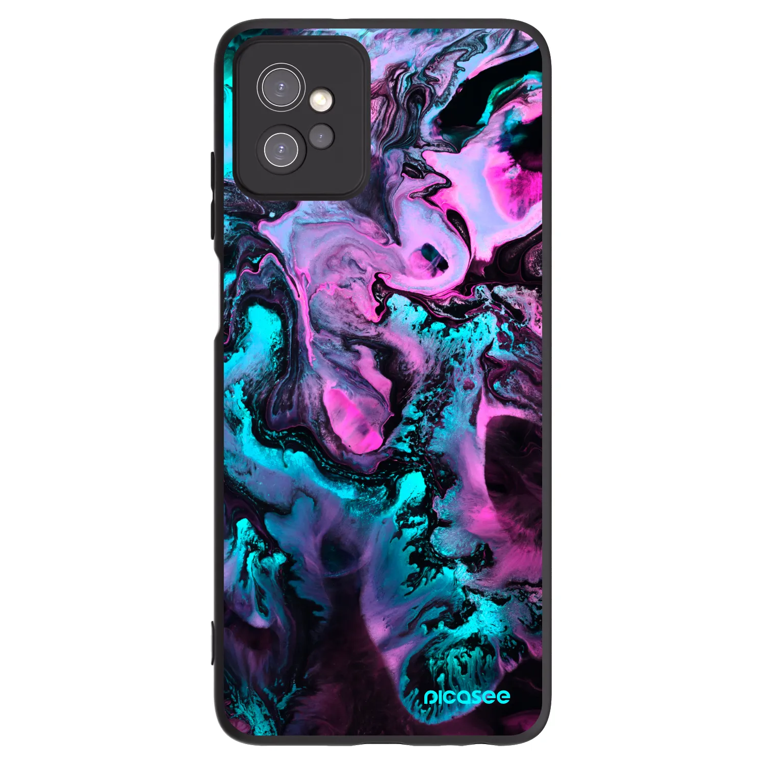 Picasee silikonowe czarne etui na Motorola Moto G32 - Lean