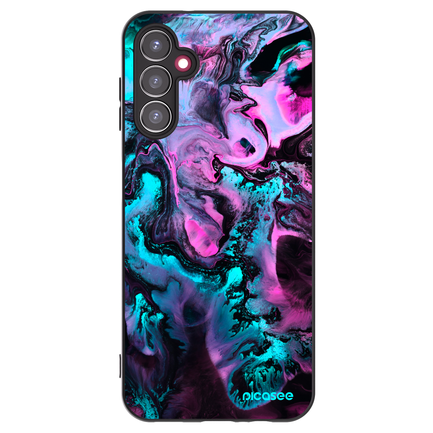 Picasee silikonowe czarne etui na Samsung Galaxy A14 4G A145R - Lean