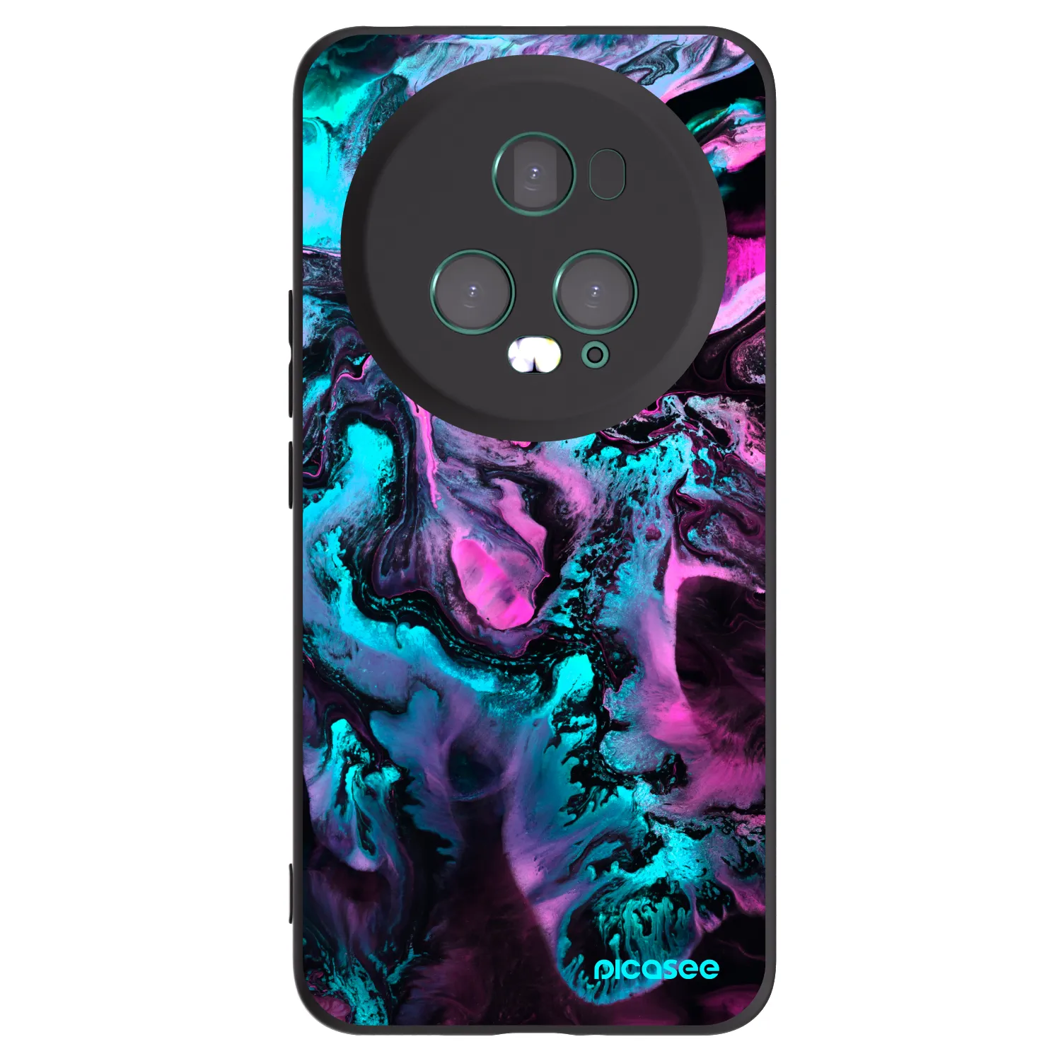 Picasee silikonowe czarne etui na Honor Magic5 Pro - Lean