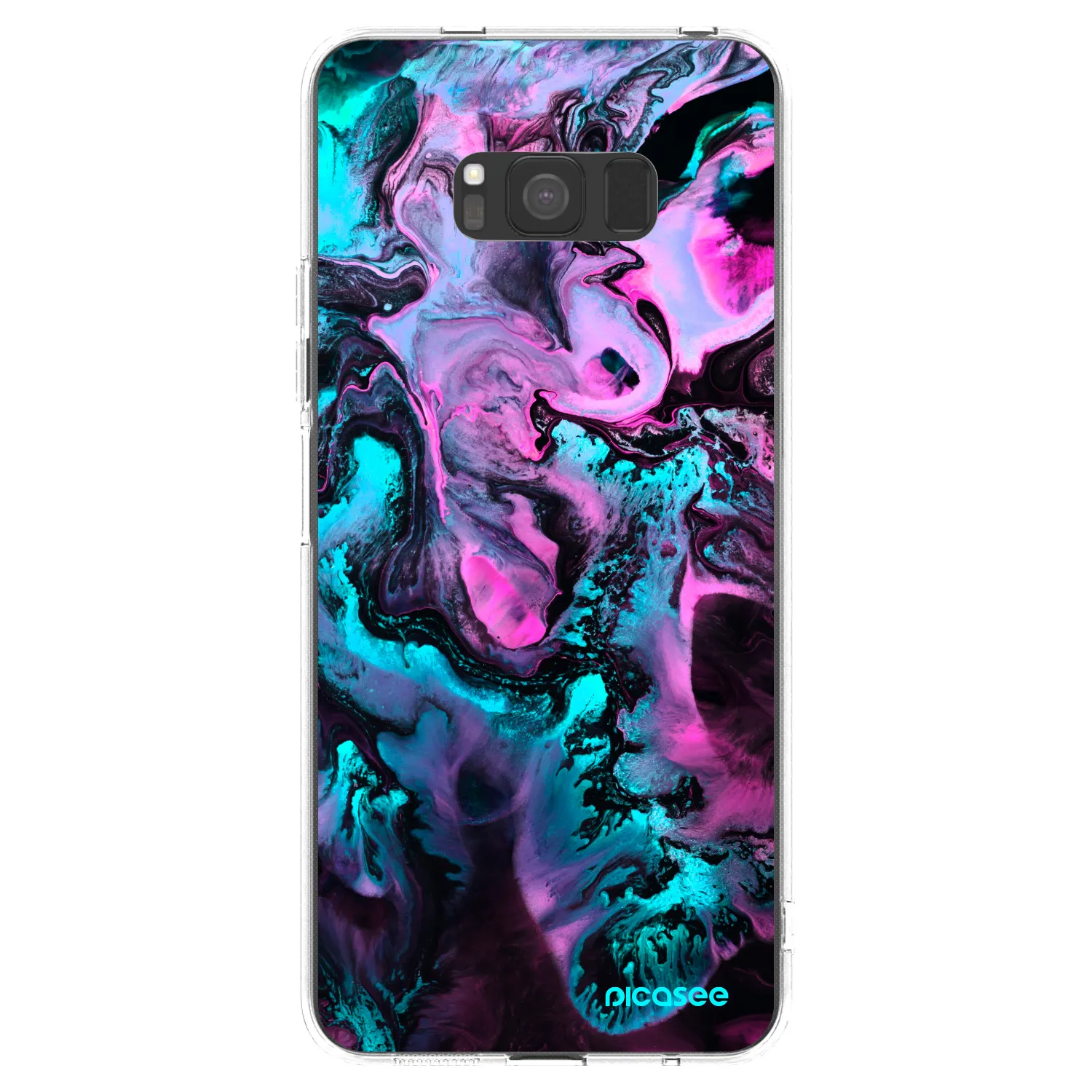 Picasee silikonowe przeźroczyste etui na Samsung Galaxy S8 G950F - Lean