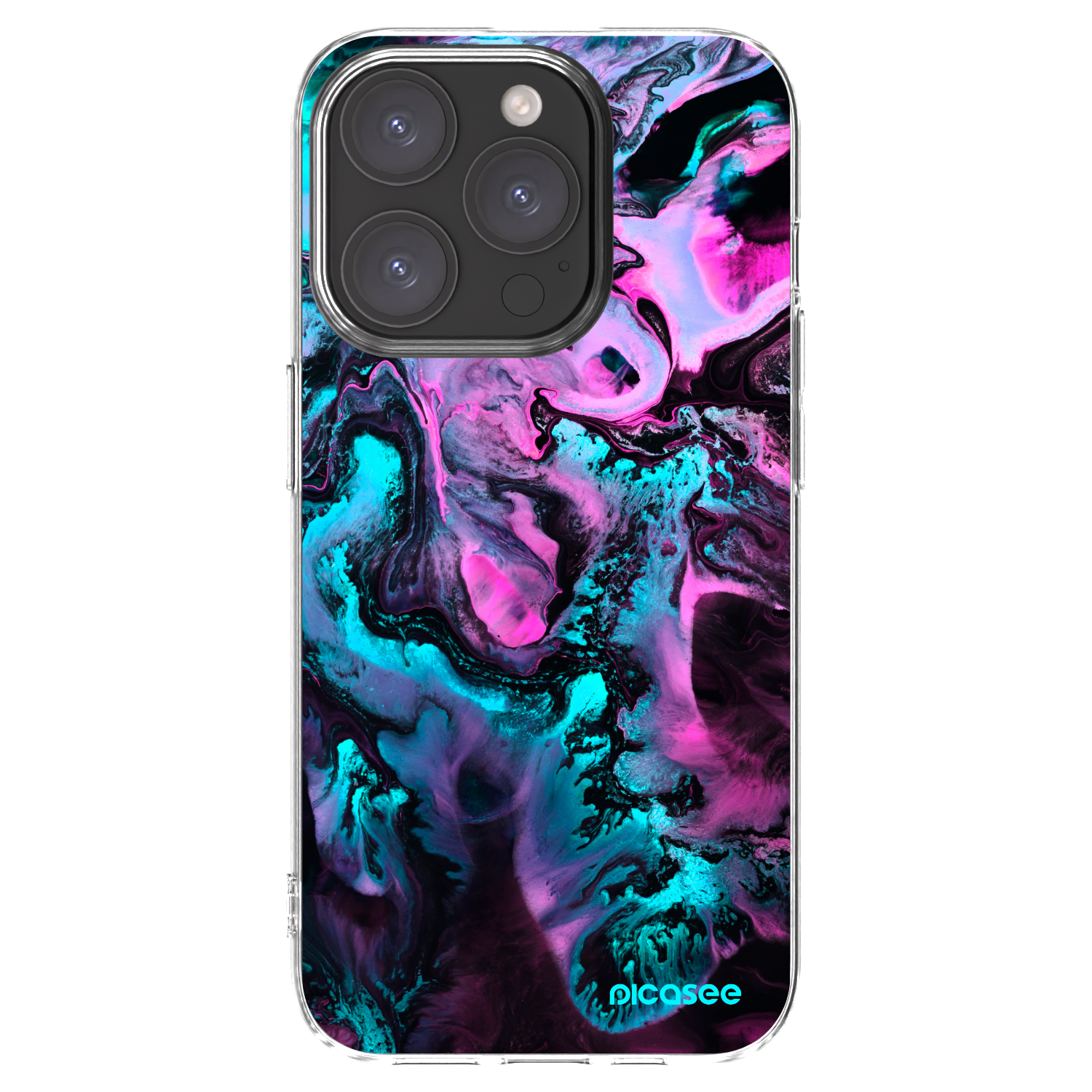 Picasee silikonowe przeźroczyste etui na Apple iPhone 15 Pro - Lean