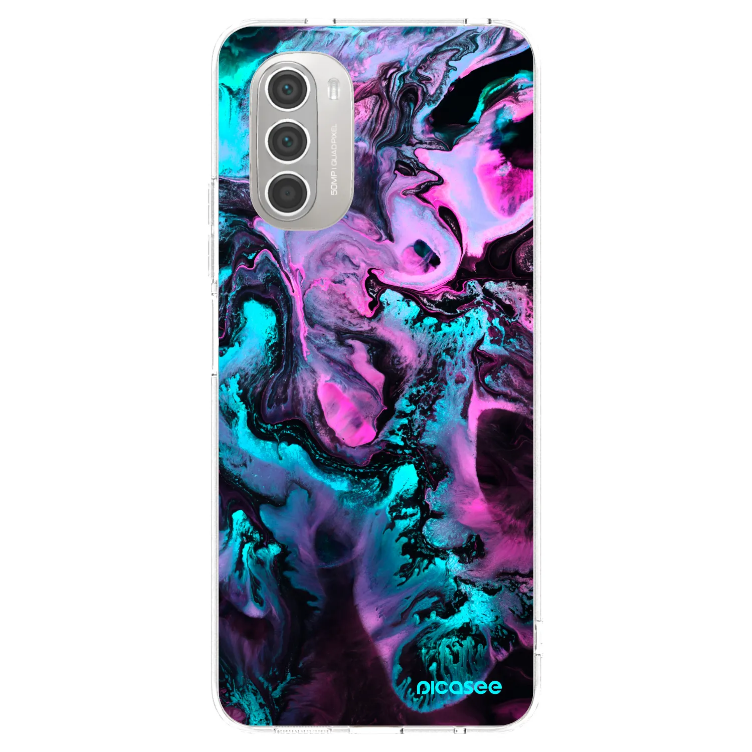 Picasee silikonowe przeźroczyste etui na Motorola Moto G51 - Lean