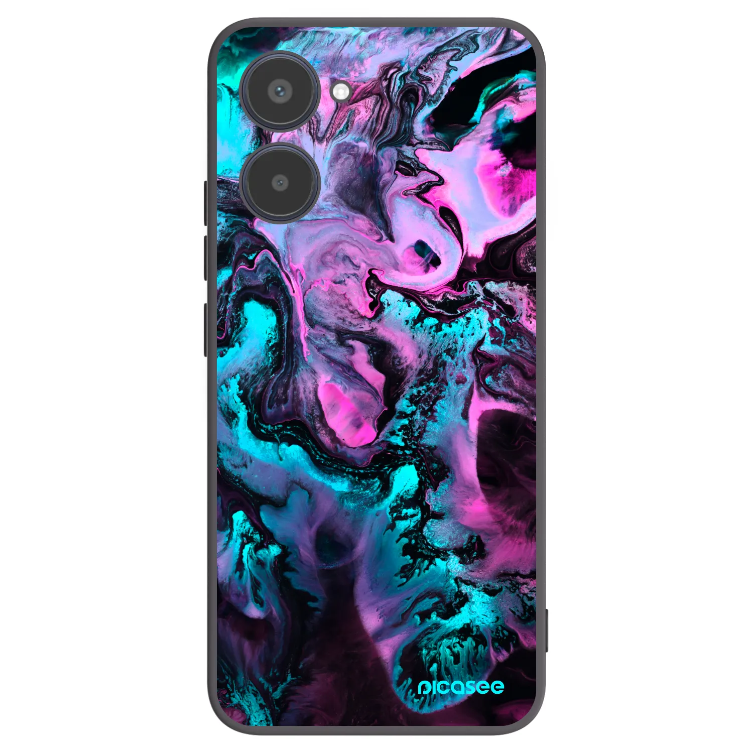 Picasee silikonowe czarne etui na Realme 10 4G - Lean