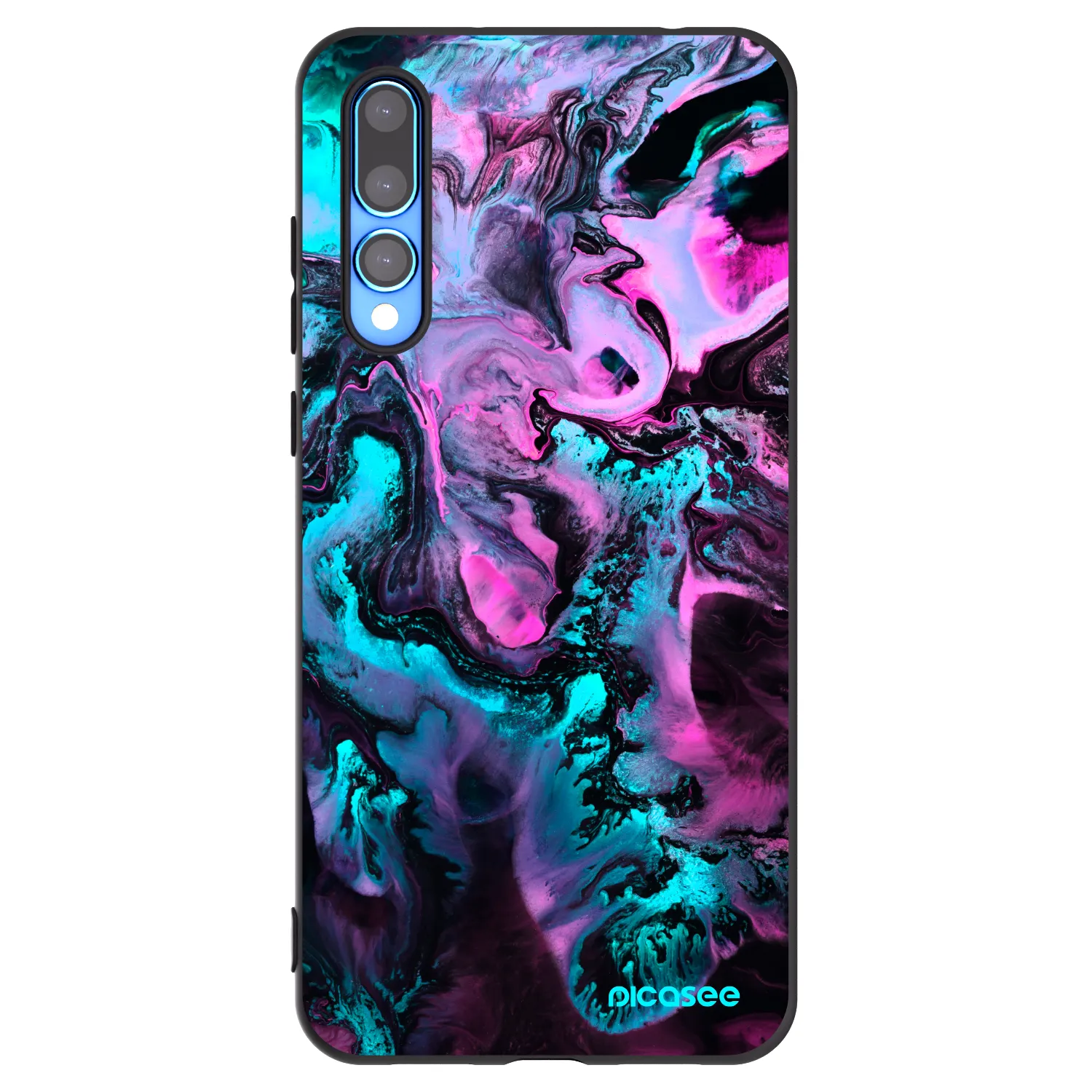 Picasee silikonowe czarne etui na Huawei P20 Pro - Lean