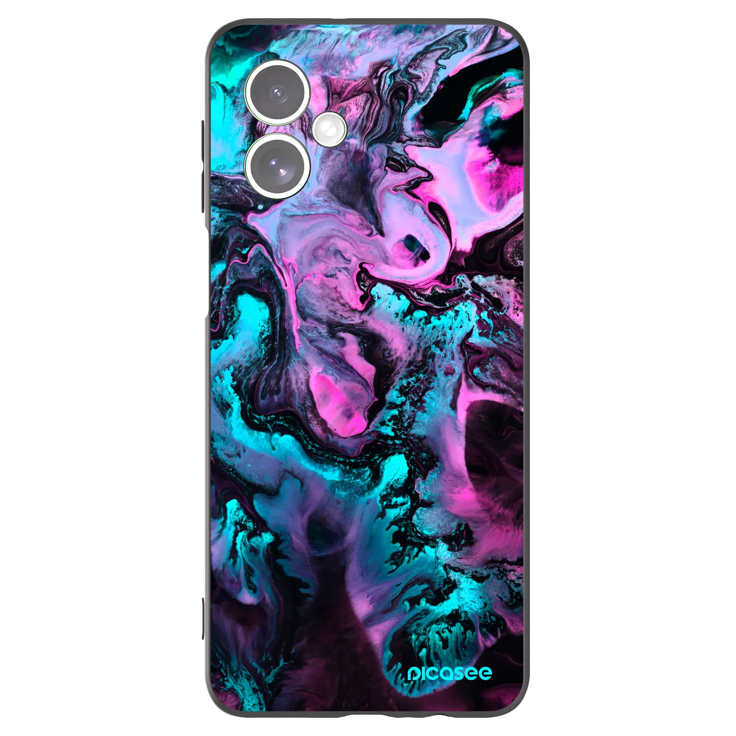 Picasee silikonowe czarne etui na Motorola Moto G54 5G - Lean