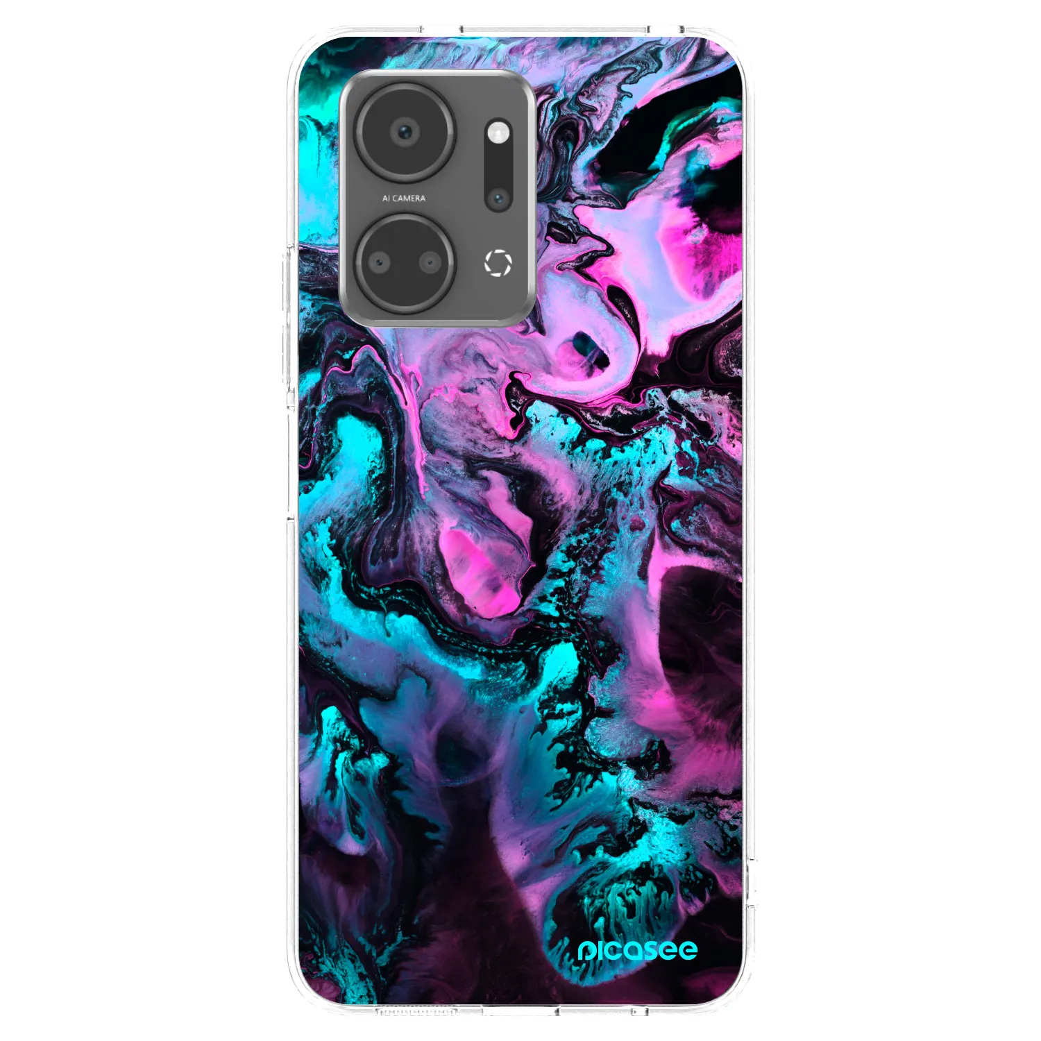 Picasee silikonowe przeźroczyste etui na Honor X7a - Lean