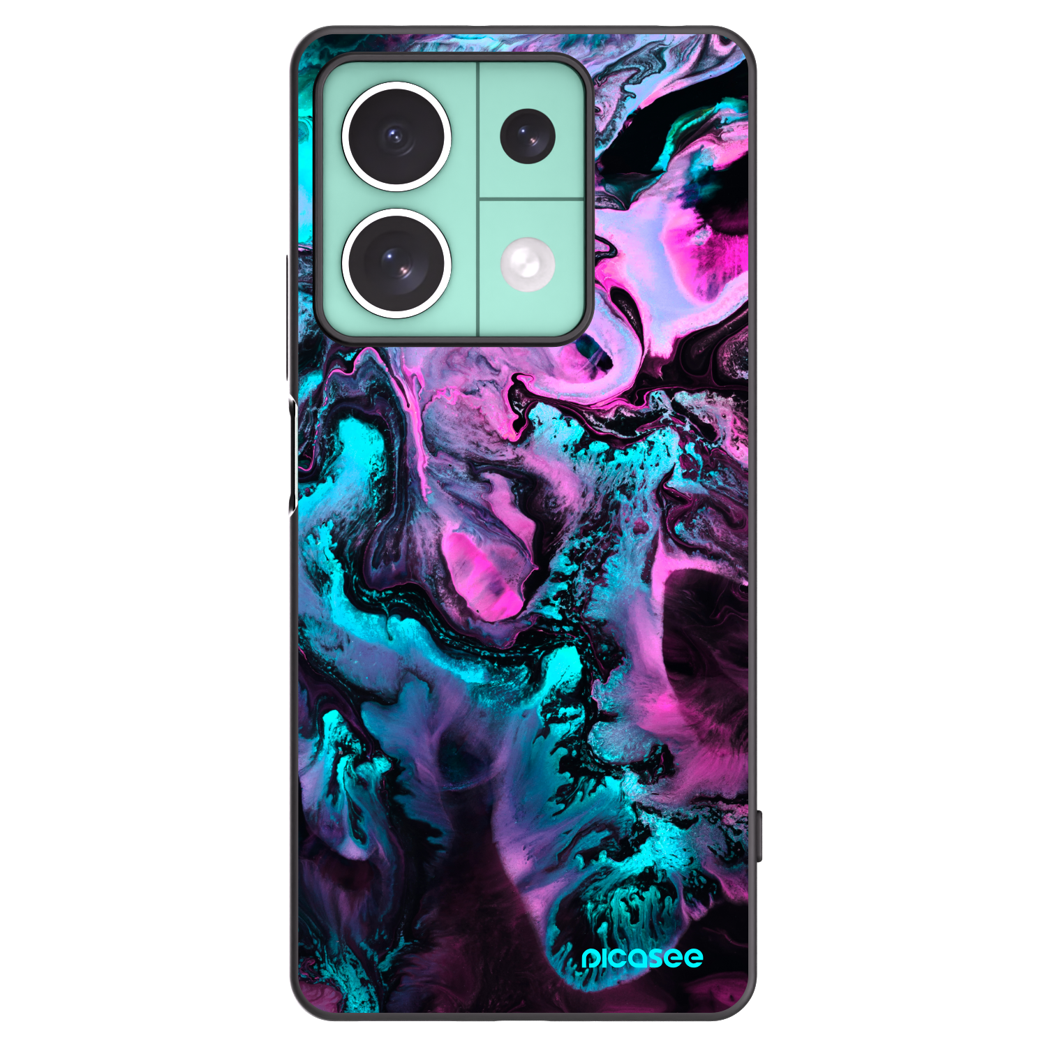 Picasee silikonowe czarne etui na Xiaomi Redmi Note 13 5G - Lean