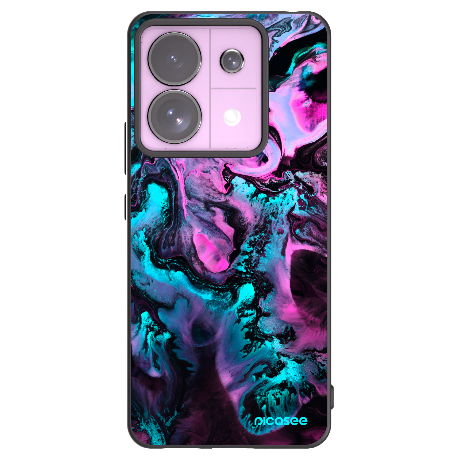 Picasee silikonowe czarne etui na Xiaomi Redmi Note 13 Pro 5G - Lean
