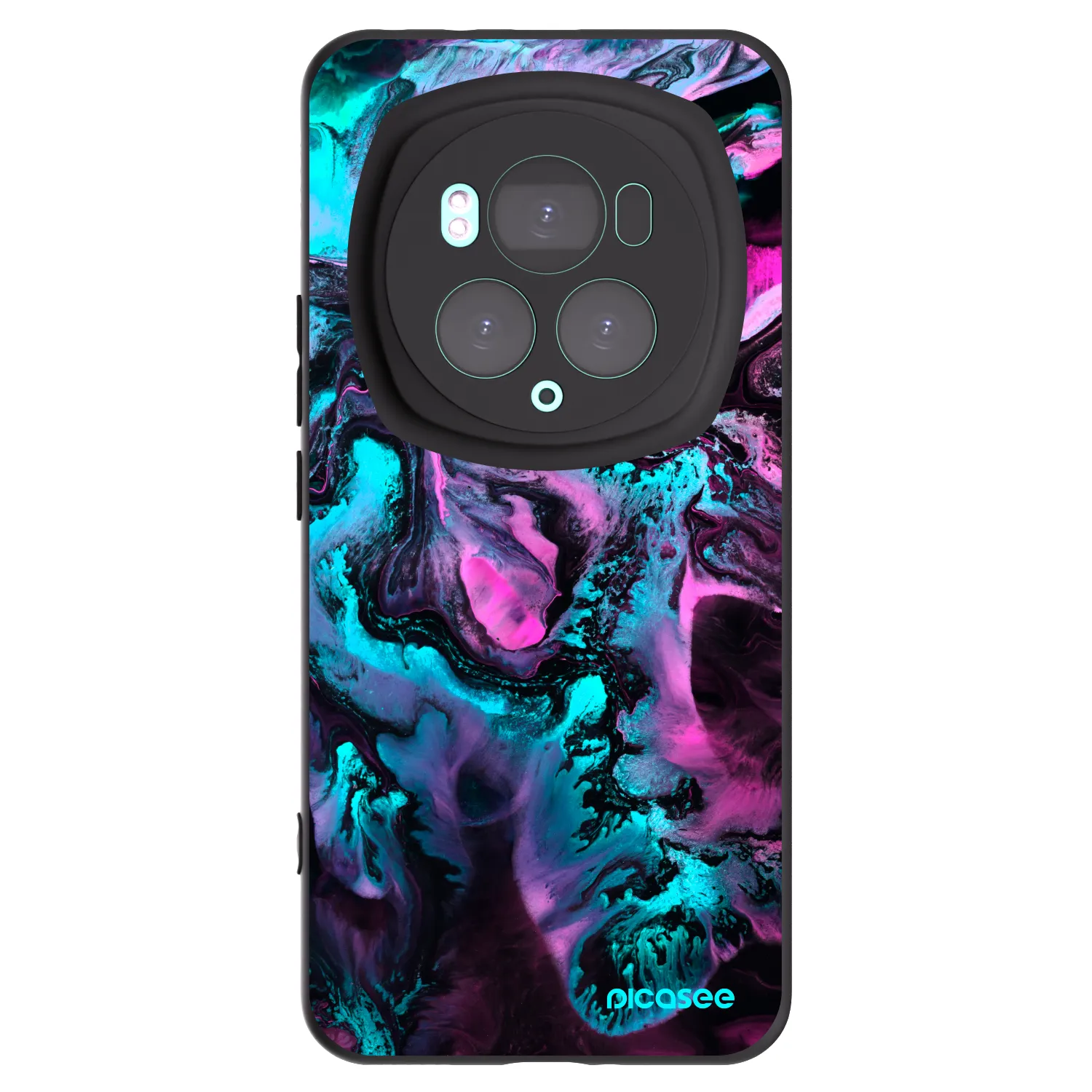 Picasee silikonowe czarne etui na Honor Magic6 Pro - Lean