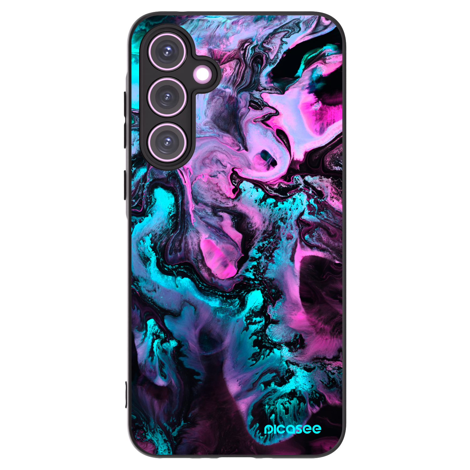 Picasee silikonowe czarne etui na Samsung Galaxy A35 5G A356B - Lean