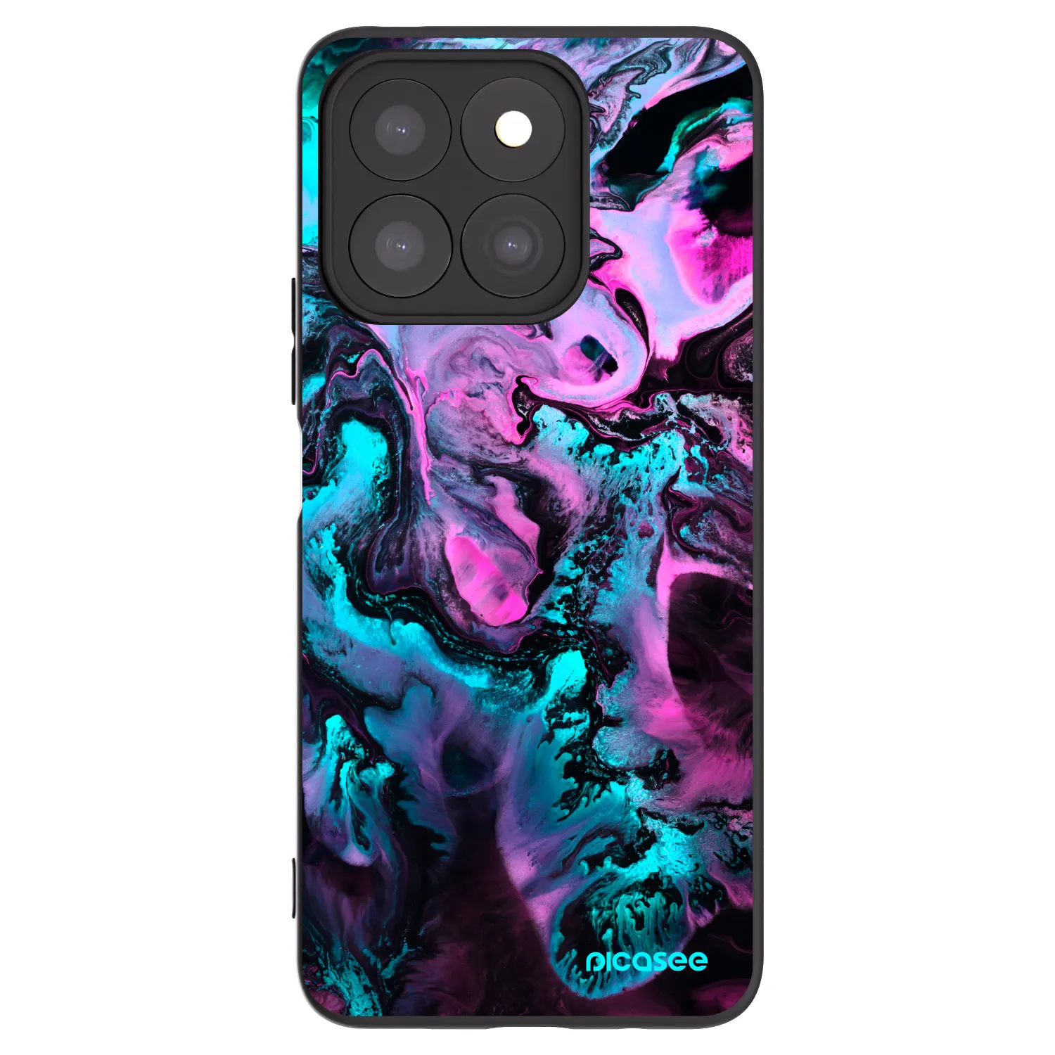 Picasee silikonowe czarne etui na Honor X8b - Lean