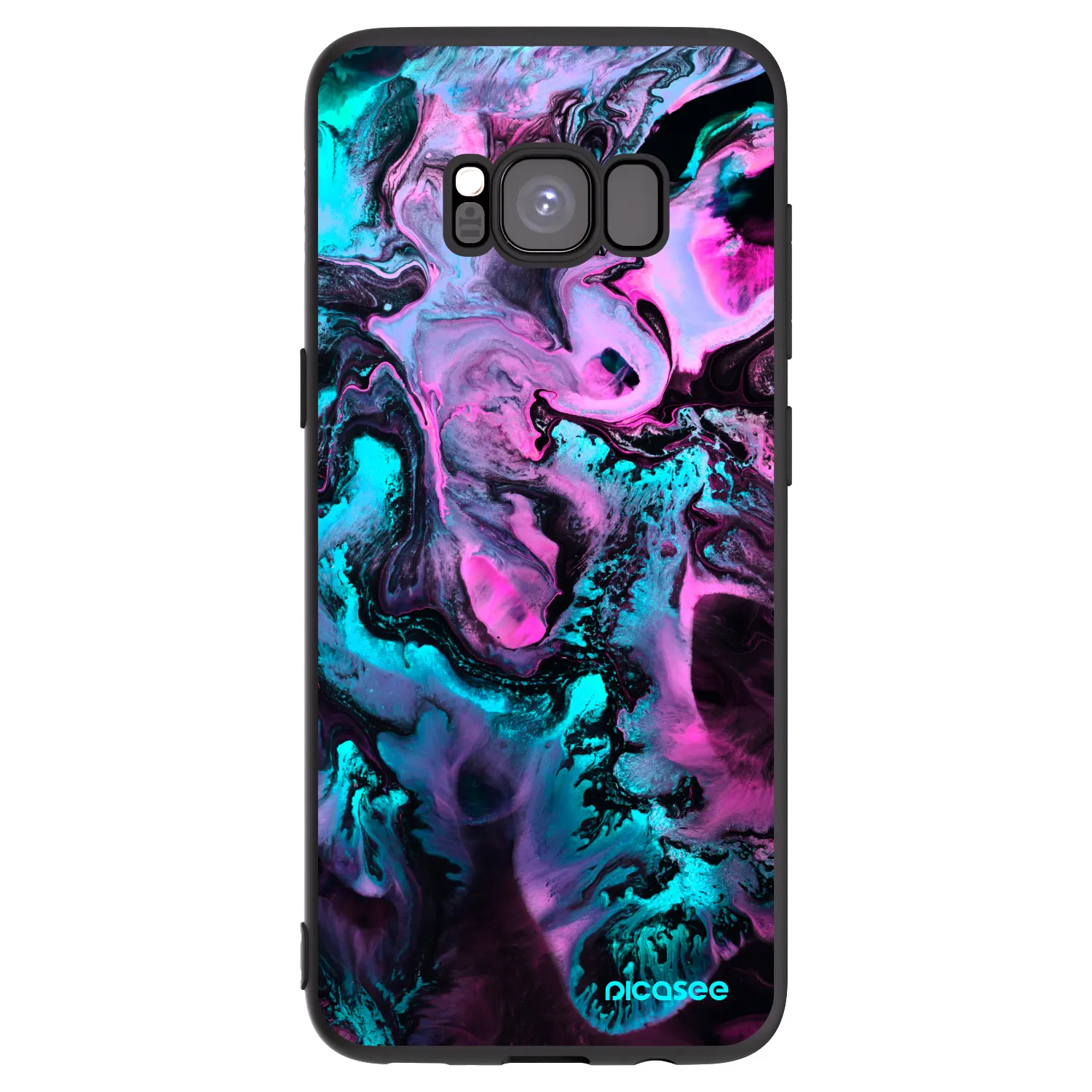Picasee silikonowe czarne etui na Samsung Galaxy S8 G950F - Lean